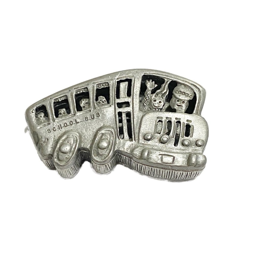 Vintage Torino ABC School Bus Jewelry Trinket Box